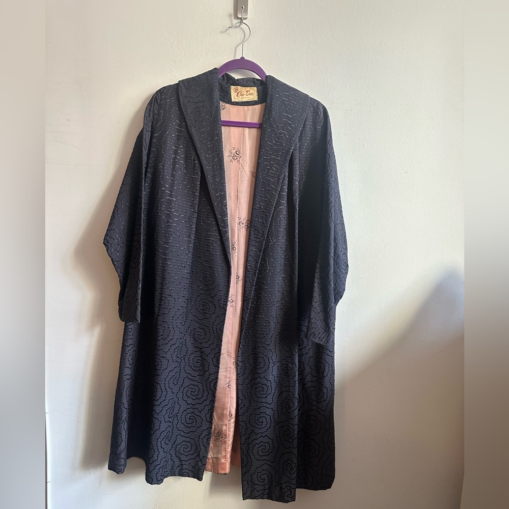 Vintage cee dee 60’s silk evening coat. One size. So good.